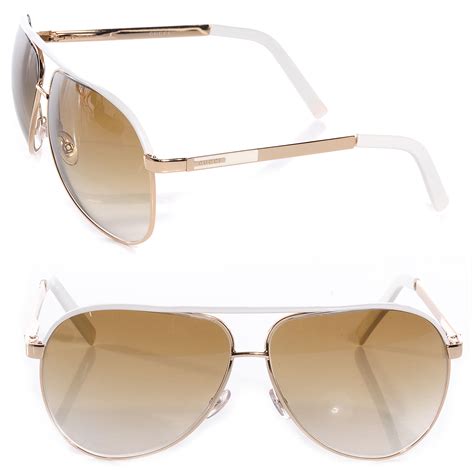 gucci white gold aviator sunglasses|Gucci unisex aviator sunglasses.